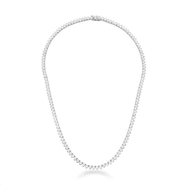 Colar Riviera no Ródio com Zircônias 3mm