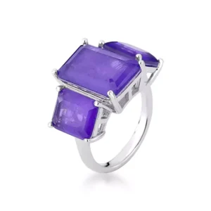 Anel Meta Mauve & Fresh Amethyst - Tamanho Aro 17