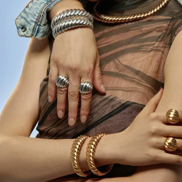 Bracelete Twist Banhado a Ouro 18k - Imagem 2