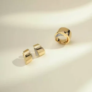 Anel Overlap no Banho Ouro 18k