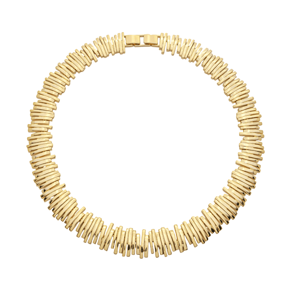 COLAR LINEUP BANHADO A OURO 18K