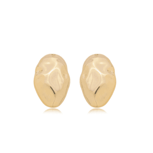 Brinco Martelado Banhado a Ouro 18k