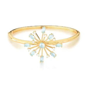 Bracelete Firework Agua Marinha